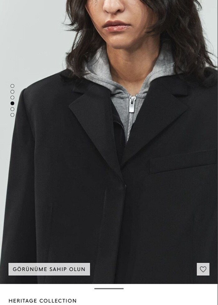 MANGO HERITAGE COLLOTION DÜZ KESİM PALTO - Görsel 4