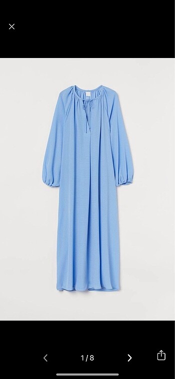H&M Oversize Uzun Elbise XS