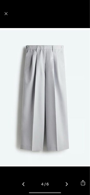 s Beden mavi Renk H&M Premium Selection Yün Pantolon S/36