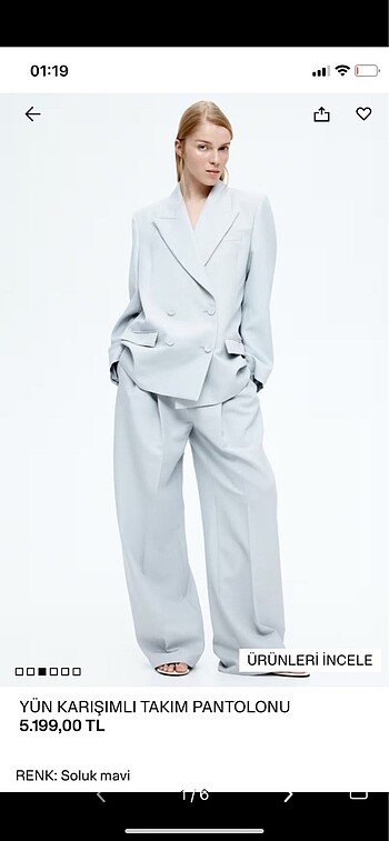 H&M Premium Selection Yün Pantolon S/36