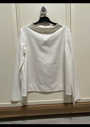 Someday Minimal Premium Beyaz Bluz S - Görsel 4
