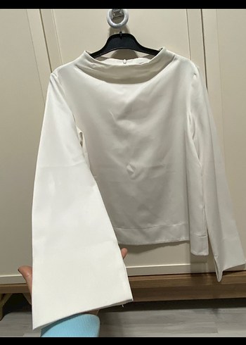 Someday Minimal Premium Beyaz Bluz S - Görsel 5