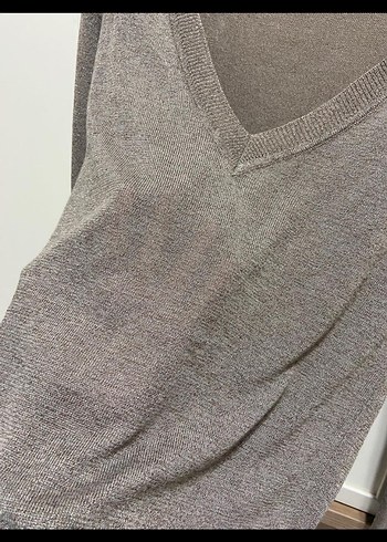 Carling V Yakalı İnce Kahverengi Triko - Görsel 8