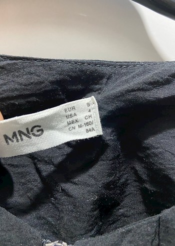 MANGO Akıcı Modal Uzun Siyah Elbise S - Görsel 11