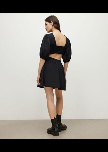 ALLSAINTS Colette %100 Keten Mini Elbise - Görsel 6