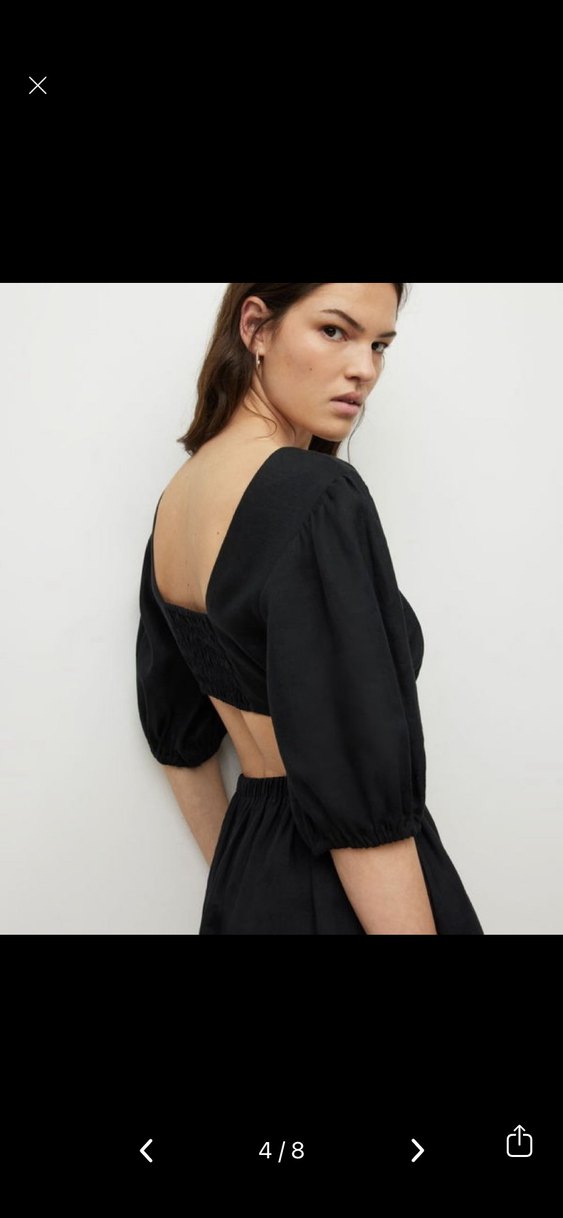 ALLSAINTS Colette %100 Keten Mini Elbise - Görsel 4