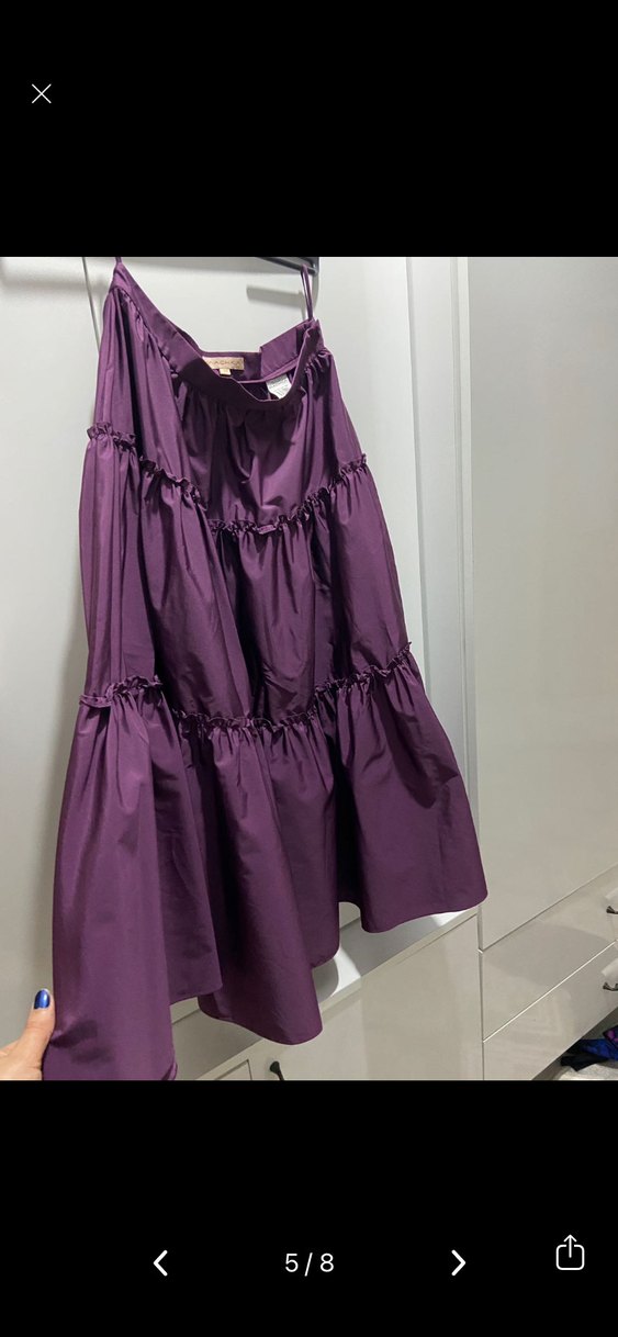 Machka Bol Mor Midi Etek 38 - Görsel 5