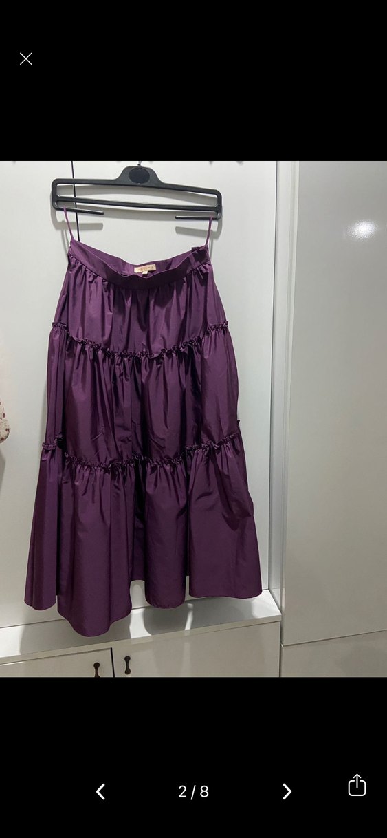 Machka Bol Mor Midi Etek 38 - Görsel 2