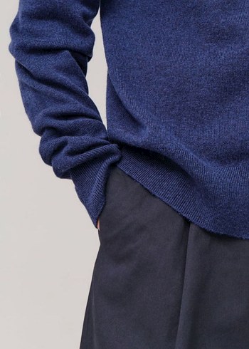 COS Merinos-Kaşmir Hırka Lacivert XS - Görsel 6