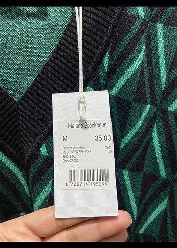 MELTING STOCKHOLM Yeşil Desenli Süveter - Görsel 6