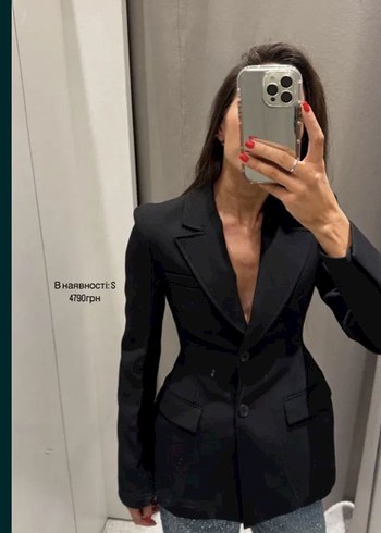 ZARA ZW COLLECTION PEPLUM CEKET/BLAZER S - Görsel 5