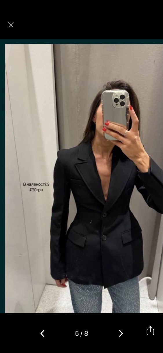 ZARA ZW COLLECTION PEPLUM CEKET/BLAZER S - Görsel 5