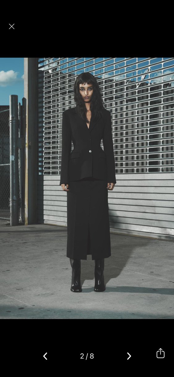 ZARA ZW COLLECTION PEPLUM CEKET/BLAZER S - Görsel 2