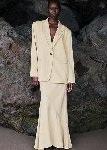 s Beden H&M EDITION Bej Etek Yelek&Ceket Takımı