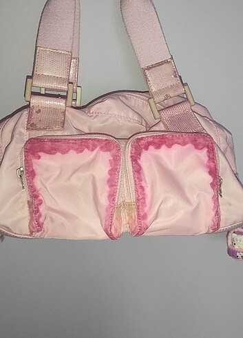 Pembe lolita kadın kol çantası