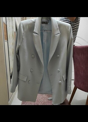 Trendyol & Milla Buz mavisi trendyolmilla blazer ceket