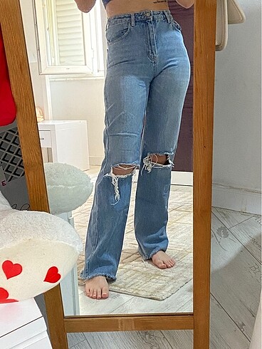 xs Beden Yırtık jeans