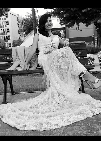 38 beden Aysira balık model gelinlik  - Görsel 2