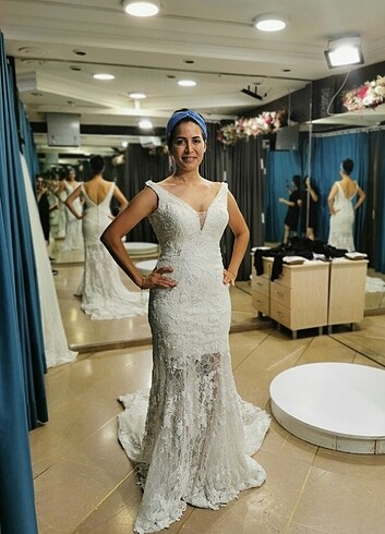 38 beden Aysira balık model gelinlik  - Görsel 15