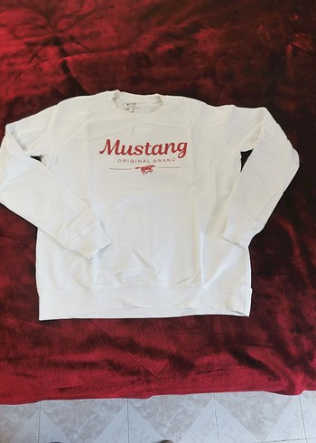 Mustang Mustang Beyaz Baskılı Kadın Sweatshirt