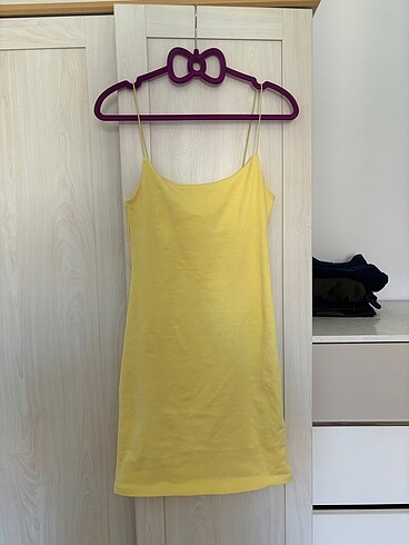 Zara Zara pastel sarı slip elbise