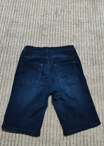 6 Yaş Beden Lacivert Erkek Çocuk Denim Mini Şort