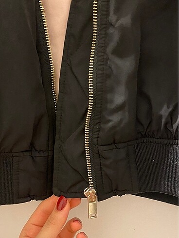 l Beden siyah Renk H&M bomber ceket