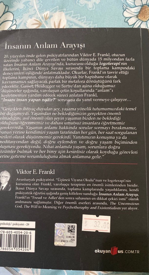 İnsanın Anlam Arayışı - Viktor E. Frankl - Görsel 2