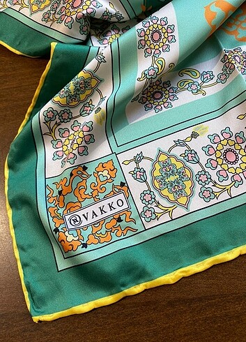 Vakko Vakko eşarp twill ipek #vakko