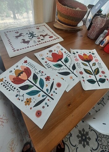  Beden çeşitli Renk El Yapımı Resim Tablo