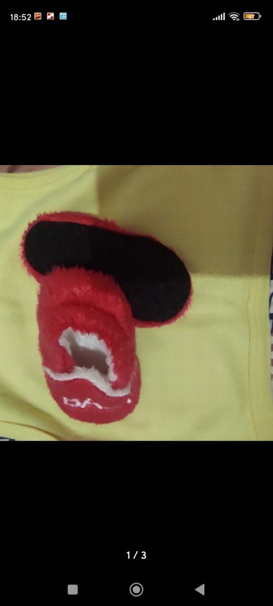 Kız Çocuk Kırmızı Sıcak panduf - Görsel 4