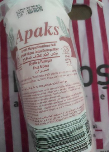 Apaks Disk Pamuk 70 Adet Yumuşak Kozmetik Pedi - Görsel 2