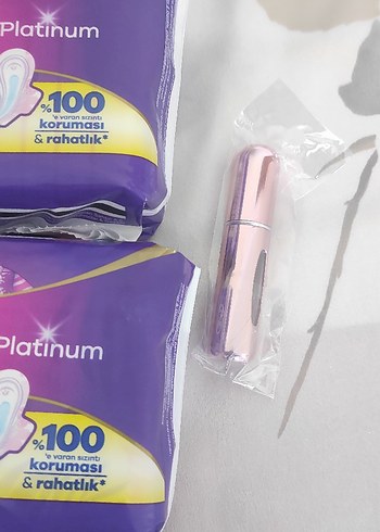 Hijyenik ped ve mini parfüm şişesi - Görsel 3