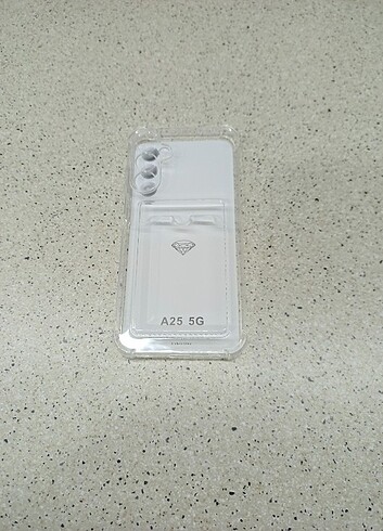 Samsung A25 şeffaf kartlı kılıf 