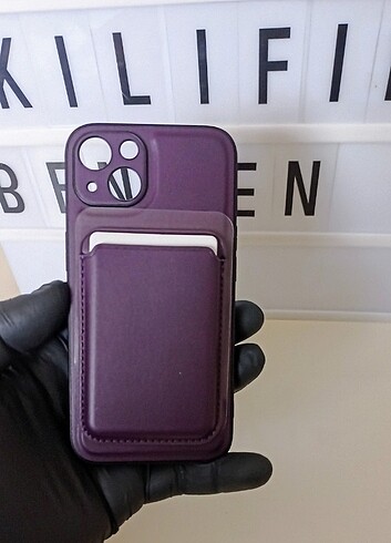 iPhone 13 / 14 e uyumlu magsafe kartlı kılıf modeli 
