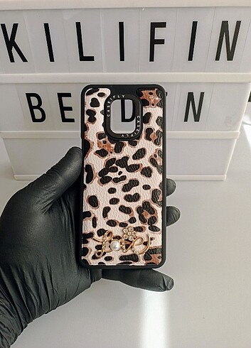 Redmi note 9pro leopar desen taşlı kılıf modeli