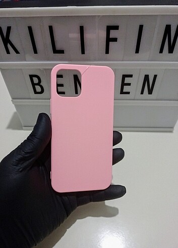 İphone 12 /12pro pembe içi kadife kılıf modeli
