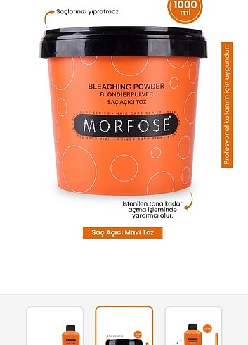Morfose saç açıcı ve 30 vol oksidan