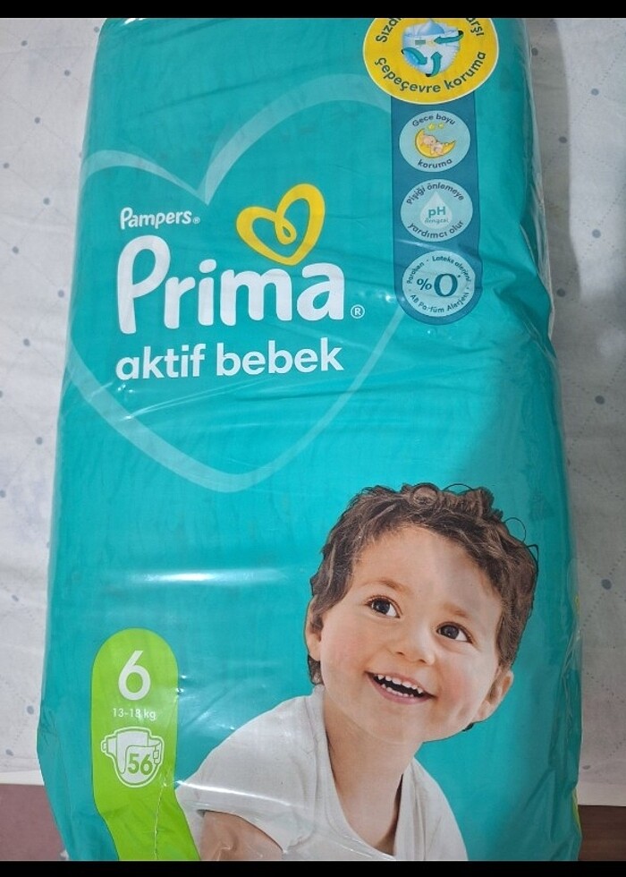 Prima Aktif Bebek 6 Numara Bebek Bezi - Görsel 2