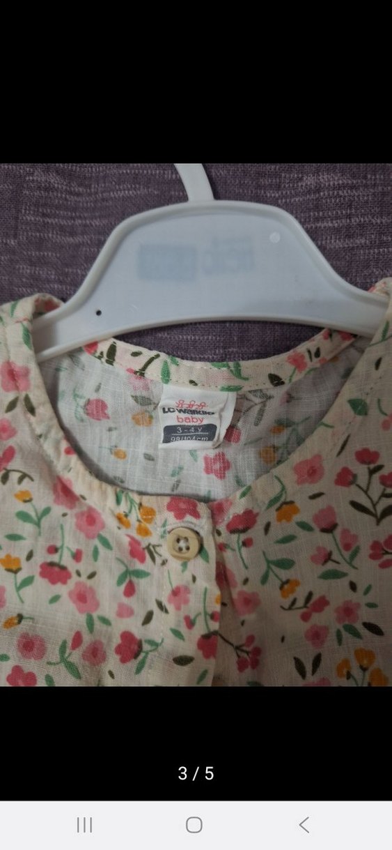 Çiçek Desenli Kolsuz Kız Elbisesi - Görsel 2