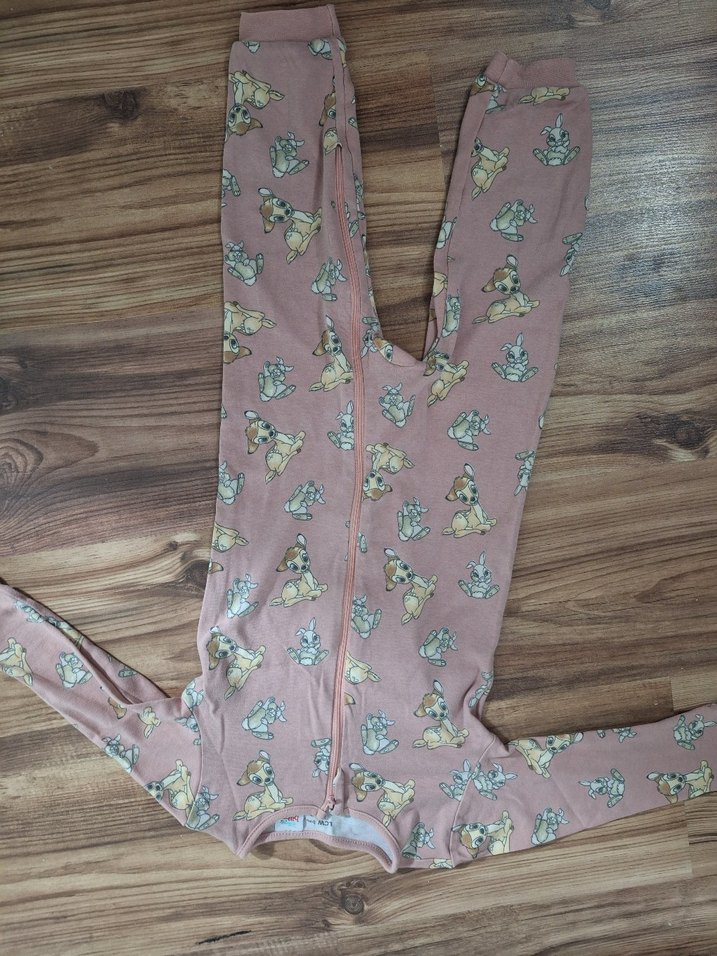 Fermuarlı Pembe Baskılı Bebek Kız Tulumu - Görsel 4