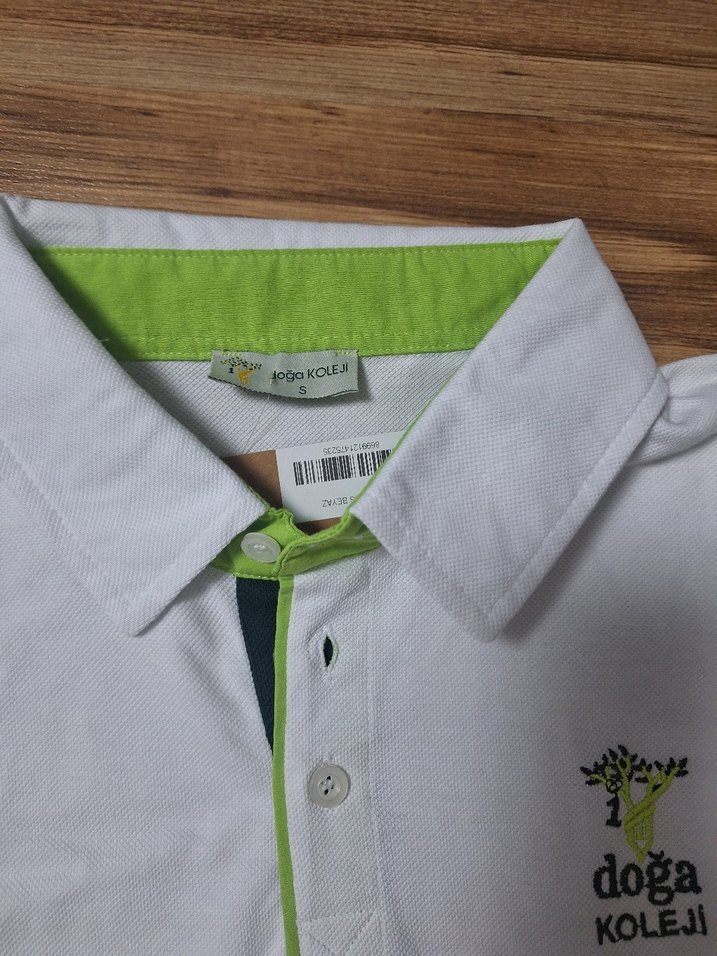 Orjinal doğa koleji Uzun Kollu Beyaz Erkek Polo Tişört - Görsel 3