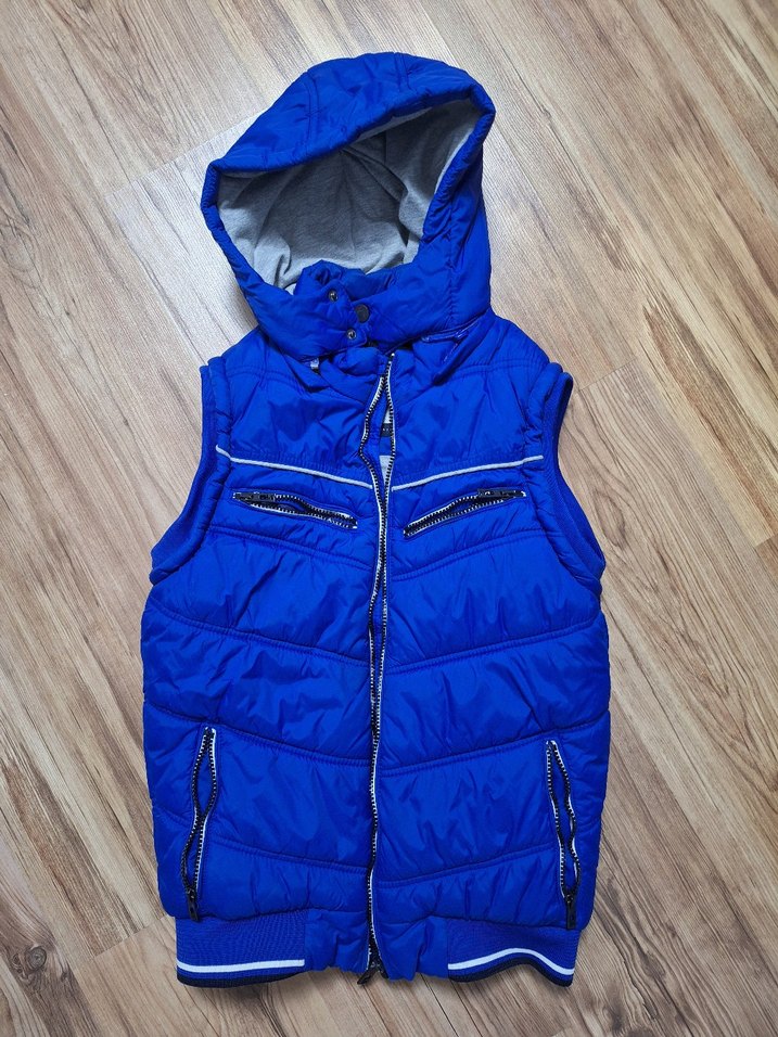 Parlak Mavi Erkek Çocuk Fermuarlı Şişme Yelek Xs beden - Görsel 4