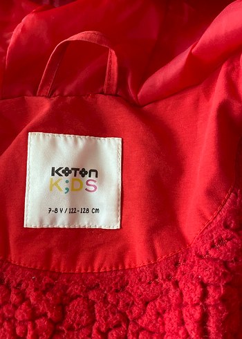 Kürklü Kapüşonlu Kırmızı Kız Çocuk Kaban - Görsel 8