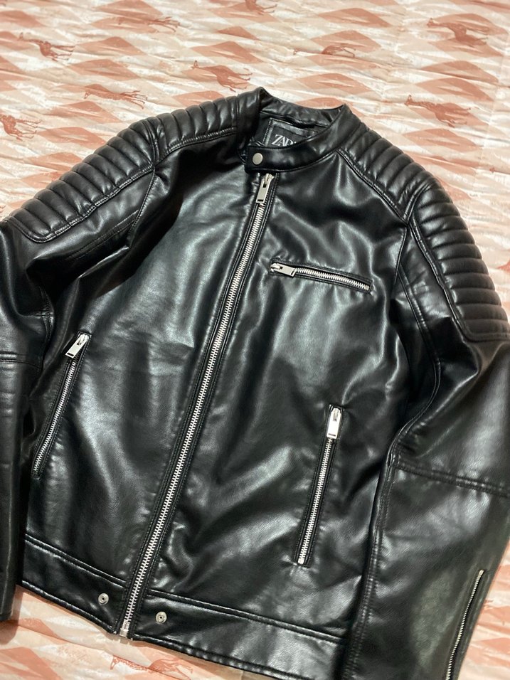 Zara deri ceket - Görsel 2