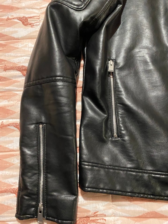Zara deri ceket - Görsel 4