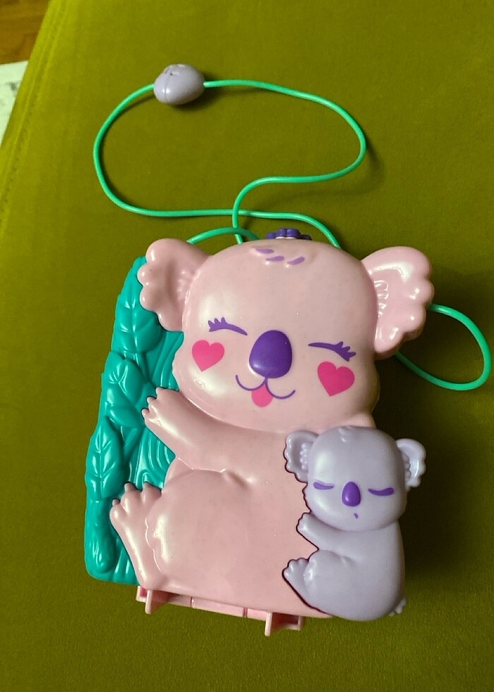 Polly pocket çanta olabilen mikro pembe koala GKJ63-GXC95 - Görsel 2