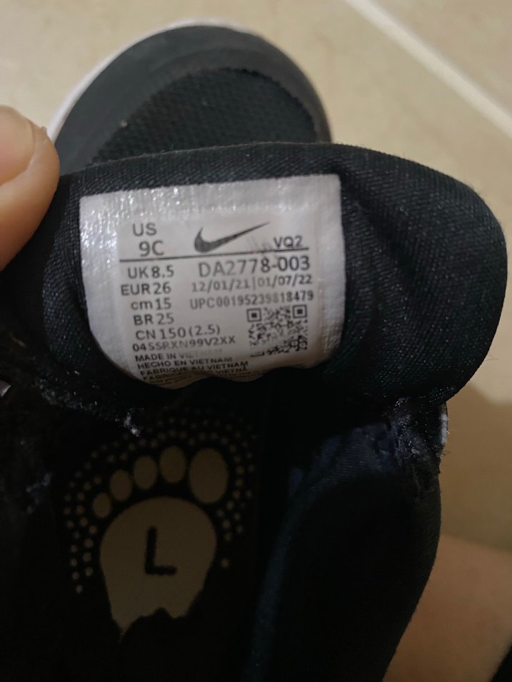 Siyah Erkek Çocuk Spor Ayakkabı Nıke - Görsel 4