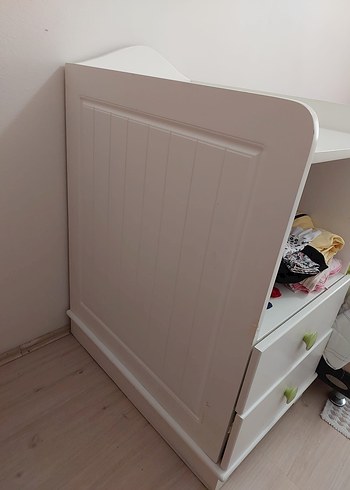 Beyaz Çekmeceli alt açma masası - Görsel 2