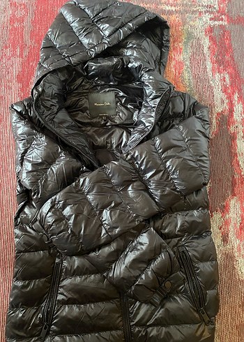 Kadın Siyah Kapüşonlu Fermuarlı Mont - Görsel 3